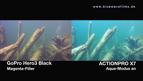 Vergleich der Actionpro X7 | GoPro Hero3 Black